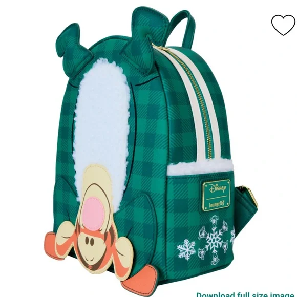 Green Plaid Tigger Backpack - Picture 8 of 10
